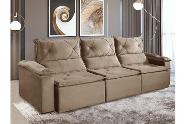 SOFA RETR RAFAELA/2025 280CM 3MOD VELUDO – BOARETO - Image 3
