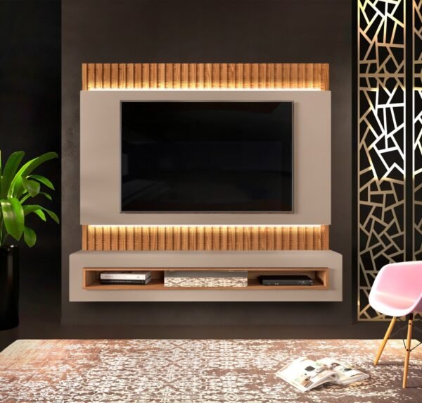 Painel Belutti 180 Griz / Carvalho Nobre