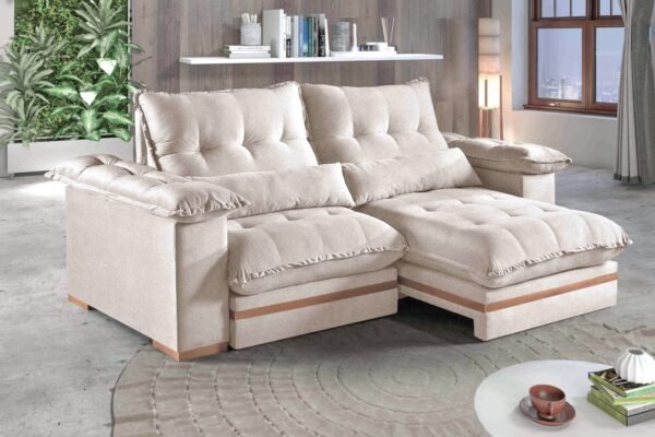 Sofa Retrátil Reclinável Lelon 230 - Molas Ensacadas