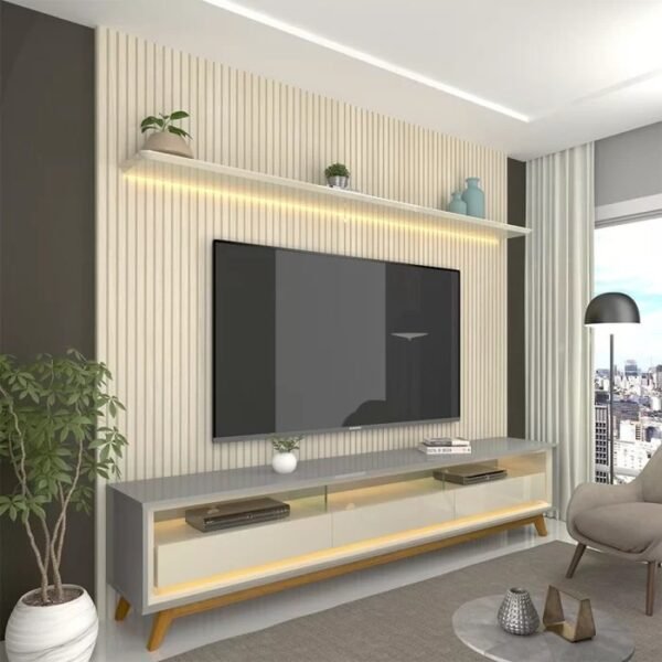 Painel até 85″ Nobre 230 Off White Off White – GELIUS