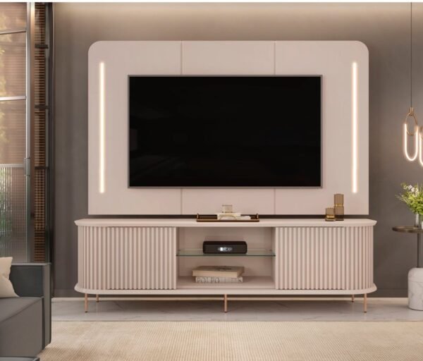 Bancada e Painel Atlas 218m Off White