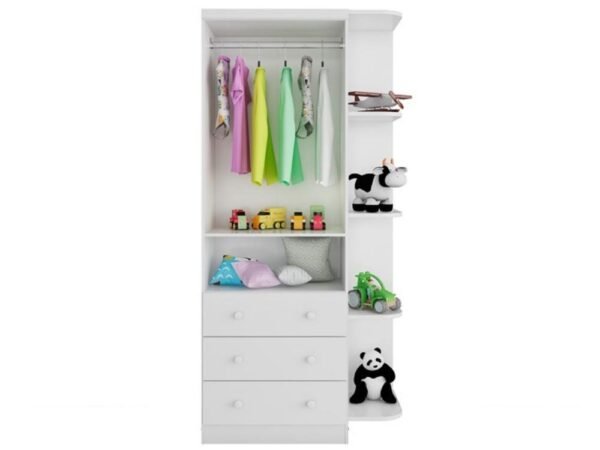Armario Smim 2 Portas Com Prateleiras – Branco - Image 2