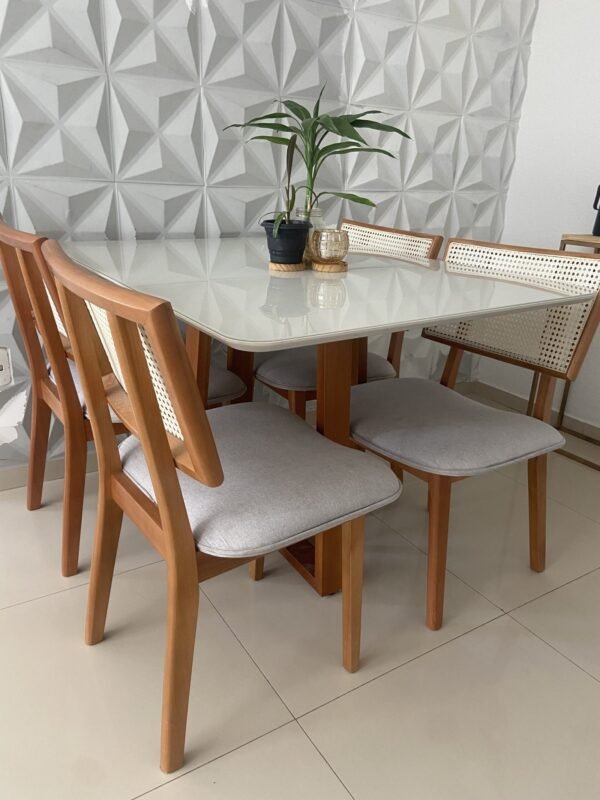 Mesa Pedro 80x120 C/ 4 Cadeiras Lívia