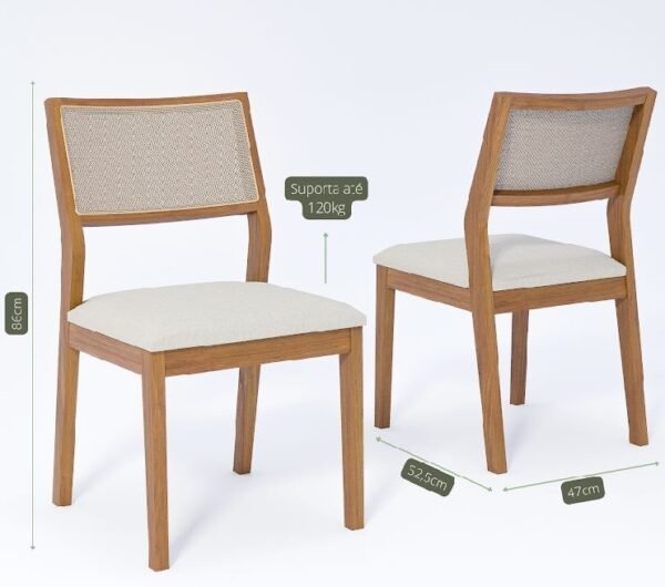 Kit 4 Cadeiras Oiti Natuame - Image 3