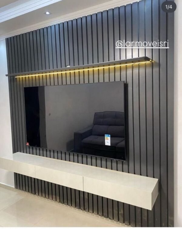 HOME NOBRE RIPADO 230 COM LED, CÔR GRAFITE
