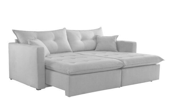 SOFA RETR LISBOA 220CM S/CX LINHO CINZA/461 – EST TEIXEIRA