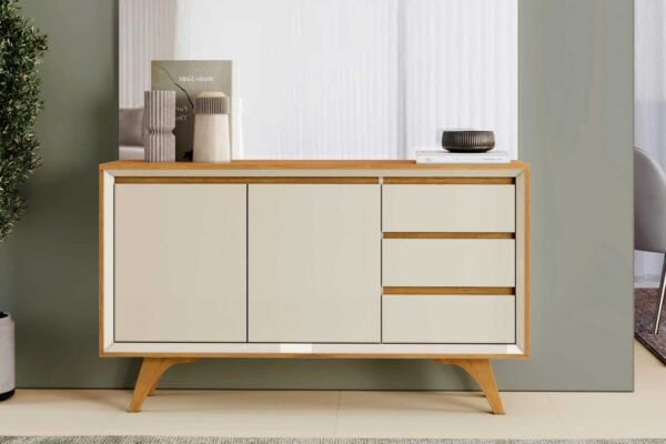 BUFFET VERTEX 2PTA 3 GAV 137CM NAT/OFF – MAVAULAR