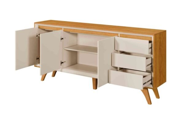 BUFFET VERTEX 3PTA 3 GAV 180CM NAT/OFF – MAVAULAR - Image 2